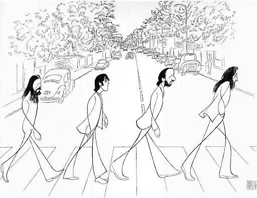 Abbey Road Al hirschfeld