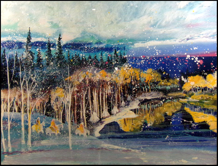 Herndon Fine Art offers authenticated Earl Biss fine art, including rare hand-pulled serigraphs, oil-on-canvas paintings, and Crow Expressionist graphics.
