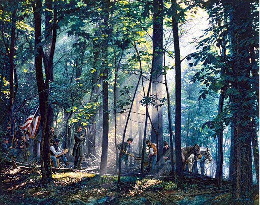 Herndon Fine Art offers authenticated John Paul Strain fine art, including rare hand-signed limited edition canvas giclées, historical American Civil War oil paintings, and frontier masterworks.