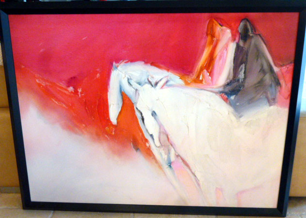 Herndon Fine Art offers authenticated Jean Richardson fine art, including rare hand-signed limited edition serigraphs, contemporary abstract horse paintings, and hand-embellished canvases.