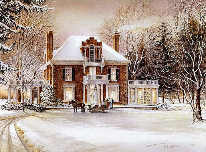 Herndon Fine Art offers authenticated Trisha Romance fine art, including rare hand-signed limited edition prints, nostalgic watercolor scenes, and embellished canvas giclées.