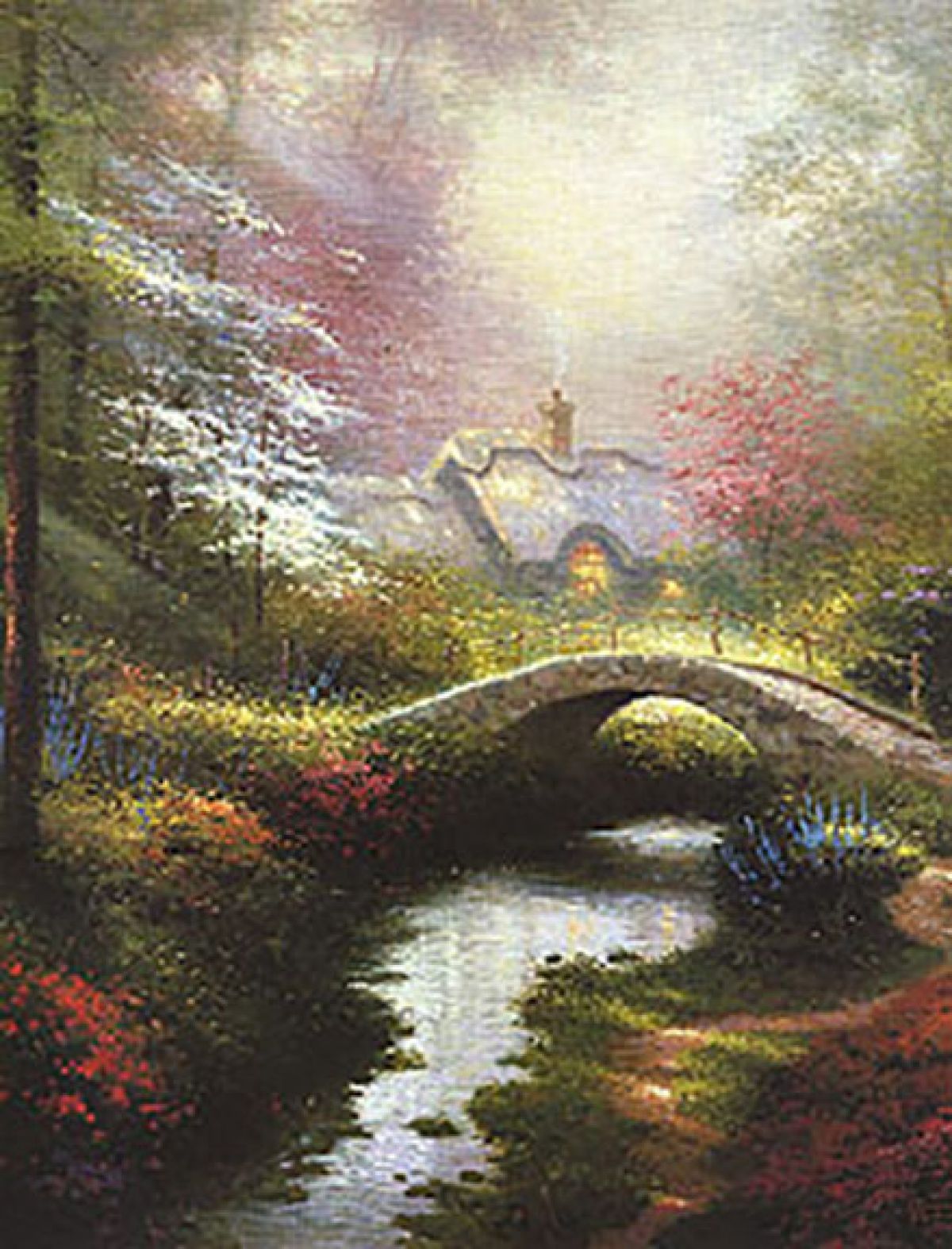 Herndon Fine Art offers authenticated Thomas Kinkade fine art, including rare limited edition canvas giclées, hand-highlighted publisher proofs, and luminous cottage landscapes.