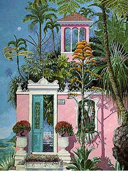 Herndon Fine Art offers authenticated John Kiraly fine art, including rare hand-signed limited edition serigraphs, tropical architectural canvas editions, and original paintings.