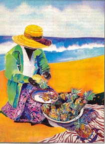 Herndon Fine Art offers authenticated Jennifer Markes fine art, including rare hand-signed limited edition serigraphs, tropical architectural canvas prints, and original watercolor paintings.