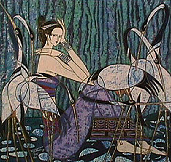 Herndon Fine Art offers authenticated Ting Shao Kuang fine art, including rare hand-signed limited edition serigraphs, heavy-paper bronze engravings, and Yunnan School masterworks.