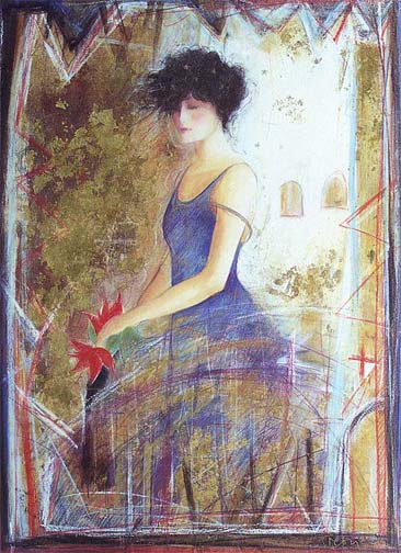 Herndon Fine Art offers authenticated Janet Treby fine art, including rare hand-signed limited edition serigraphs, embellished canvas giclées, and poetic figurative masterworks.
