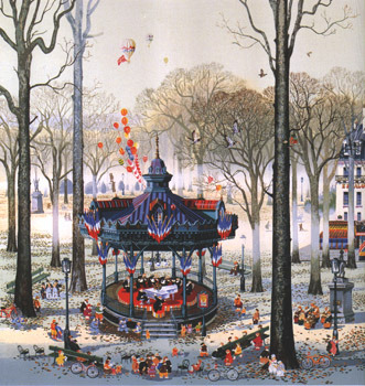 Herndon Fine Art offers authenticated Hiro Yamagata fine art, including rare hand-signed limited edition serigraphs, laser installations, and iconic whimsical cityscapes.