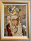 charles bragg original oil on canvas painting king david