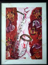 michael hall original all that jazz painting