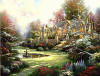 kinkade garden beyond spring gate