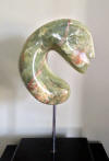 Quinn Sculpture Green Onyx