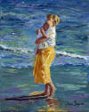 Jane Seymour Ocean's Tranquility with Mother and Child